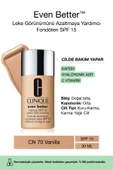 CLİNİQUE Even Better™ Doğal Bitişli Fondöten Spf 15 - Renk: Cn 70 Vanilla 30ml | C Vitamini - 1