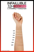 L'OREAL PARİS L'oréal Paris Infaillible 32h Fresh Wear C Vitaminli Fondöten - 125 Natural Beige Kapatıcı thumbnail 7