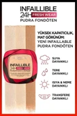 L'OREAL PARİS Infaillible 24h Fresh Wear Pudra Fondöten 120 Vanilla thumbnail 3