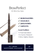 ESTEE LAUDER Kaş Kalemi - BrowPerfect 3D All-In-One Styler Multi-Tasker 09 Dark Brunette - 1