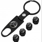 Logolu Metal Sibop Kapağı Ve Anahtarlık Seti Şık Oto Sibop Kapağı - 4