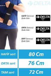 Delta Orta Sert Squat Bant Pilates Fitness Spor Kalça Egzersizleri Direnç Bandı Lastiği - 3