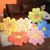 Unutma Beni Çiçeği Peluş Minder - Sarı - 55x55cm - 12