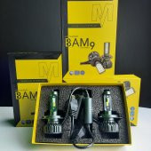 Mach Bam9 H4 Beyaz Led Xenon Far Ampül Zenon Led Ön Far Şimşek Etkili CSP Chip - 1