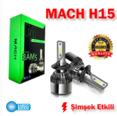 Mach H15 Beyaz Led Xenon Far Ampül Zenon Led Işık Şimşek Etkili - 2