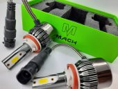 Mach Bam5 H11 Beyaz Led Xenon Far ve sis Ampül Zenon Led Şimşek Etkili - 4