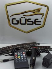 Ayak Altı Kumandalı 9 - 12 Led Sese Müziğe Duyarlı Araç İçi Led - 2