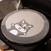 Çizgi Film Desenli Elastik Oturma Minderi - Husky - 40x45cm - 1