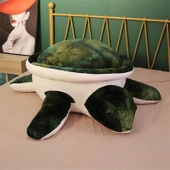 Kaplumbağa Yastık Peluş Minder - Kahverengi 45cm - 12