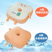 Tost Tasarımlı Peluş Koltuk Minderi - Penguen - 35x38cm - 4