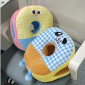 Dopamin Uykucu Peluş Yastık - Yeşil Ekose - 30x27x17cm - 7