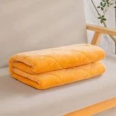 Çift Taraflı Kristal Süper Yumuşak Battaniye - Koyu Kahverengi 100x170cm - 9