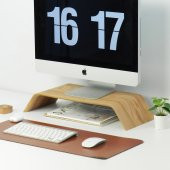 Dayanıklı Ağaç Monitör Ayağı ve Yükseltici Bilgisayar Standı - 10