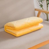 Çift Taraflı Kristal Süper Yumuşak Battaniye - Açık Kahverengi 150x170cm - 2