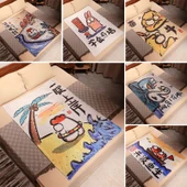 Baskılı Flanel Battaniye - Artı Yıl Sonra Yıl-1 - 100*80cm thumbnail 4