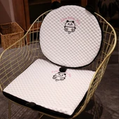 Yuvarlak Husky Desenli Hafızalı Köpük Minder - 40x40x4cm - 9