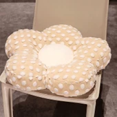 Kuzu Yünü Popcorn Minder - Sarı 45x45x10cm - 9