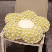 Kuzu Yünü Popcorn Minder - Yeşil 45x45x10cm - 12