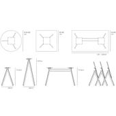 Katlanır Masa Ayağı 11.703.110F 110cm thumbnail 3