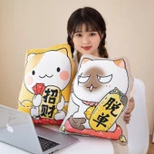 Şanslı Kedi Yaratıcı Yastık Peluş Oyuncak Bebek - Gui Zu 45cm thumbnail 9