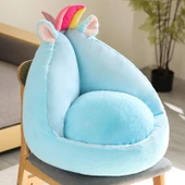 Peluş Çocuk Minder Koltuğu - Mavi - 1