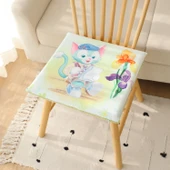 Kristal Peluş Koltuk Minderi 40x40 cm - Stil 2 - 1