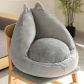 Peluş Çocuk Minder Koltuğu - Kahverengi - 5