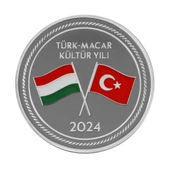 AgaKulche Türk-Macar Kültür Yılı Gümüş Sikke Coin - 1