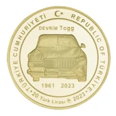 AgaKulche TOGG Altın Kaplama Gümüş Sikke Coin - 2