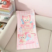 Çizgi Film Flanel Havlu - Stitch - 75x35cm - 5