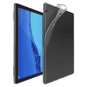 Huawei MediaPad T5 10 inç Uyumlu Şeffaf Silikon Tablet Kılıfı thumbnail 1