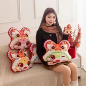 Yılan Yılı Baskılı Peluş Anahtarlık - Sarı 10cm thumbnail 3