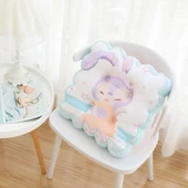 Çizgi Film Peluş Minder - KT Sarı Beyaz 43cm - 2