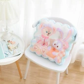 Çizgi Film Peluş Minder - KT Sarı Beyaz 43cm - 5