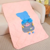 Pembe Yastık Battaniye - 100x150 cm - 10