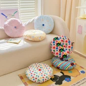 Dopamin Yuvarlak Peluş Yastık 40cm - Bal Kavanozu (Mavi) - 2