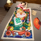 Kalınlaştırılmış Ejderha Yılı Battaniyesi - Feng Du Bi Ying - 110x170cm - 9