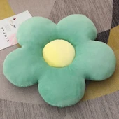 Çiçek Peluş Minder - Sarı - 45cm thumbnail 2