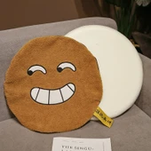 PP Pamuklu Açık Kahverengi Terli Peluş Minder - 40x40x10cm - 7