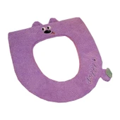 Antibakteriyel Meyve Sebze Köpek Klozet Kapağı - Köpek Muz - 44x37cm - 12