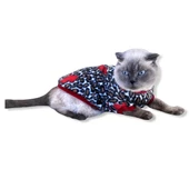 Leopar Hearts Kedi Süeteri Kedi Kıyafeti - 1