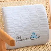 Çizgi Film Buz İpek Lateks Sırt Minderi - Balina Bel Desteği 33*31*11cm - 1