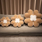 Yonca Çiçeği Peluş Minder - Yeşil Yonca - 70cm - 6