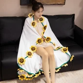 Gül Çiçek Buketi Battaniye Peluş Oyuncak - 90cm - 12