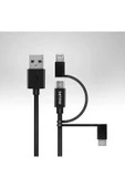 Philips Mfi Lisanslı 3in1 Micro-lightining-type-c Hızlı Şarj Kablosu 1.2m Dlc3104T - 3