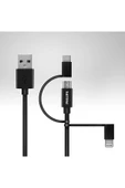 Philips Mfi Lisanslı 3in1 Micro-lightining-type-c Hızlı Şarj Kablosu 1.2m Dlc3104T - 4