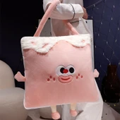 Dopamin Pamuklu Yastık Battaniye - Pembe - 40*45/100*150cm - 8
