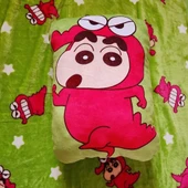 Dinozor Crayon Shin-chan Elastik Polar Baskılı Battaniye Çanta - 45*35cm - 7