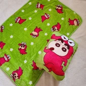 Dinozor Crayon Shin-chan Elastik Polar Baskılı Battaniye Çanta - 45*35cm - 8