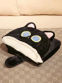 Kedi Şal Battaniye - Siyah Kedi - Büyük Boy 1.6x1.4m - 7